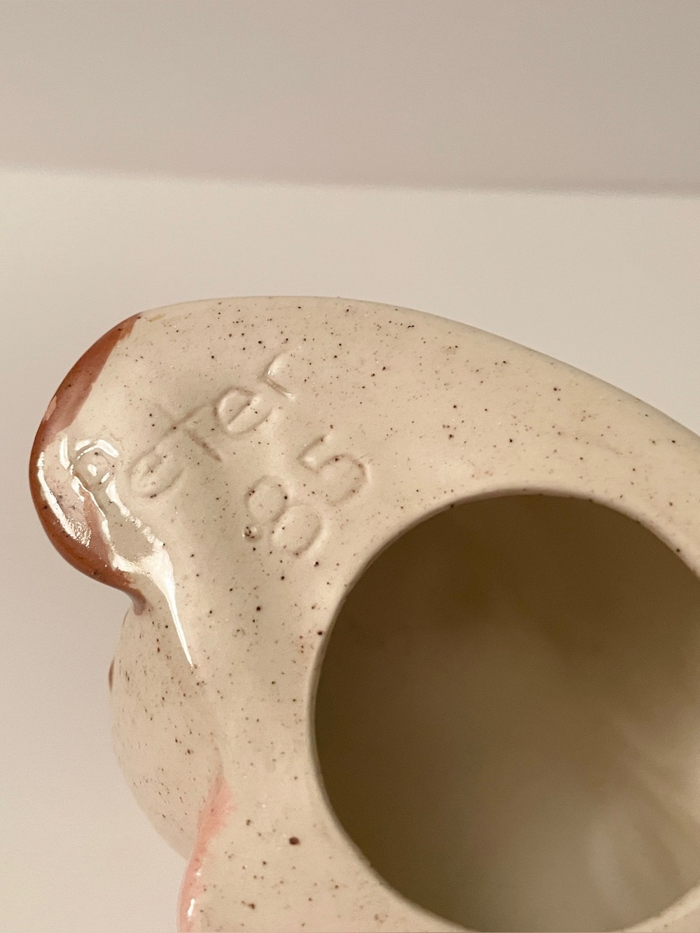 Vintage 1985 Ceramic Dog Eyeglass Holder Stand Novelty Poem - Picture 9 of 12